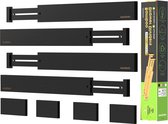 Bol.com Verstelbare ladeverdeler bamboe - 43-56 cm - keukenorganizer - badkameropbergsysteem aanbieding