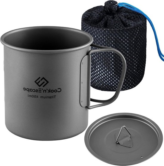 Campingbeker - Draagbare Metalen Koffiemok Van 320 Ml, Gemaakt Van