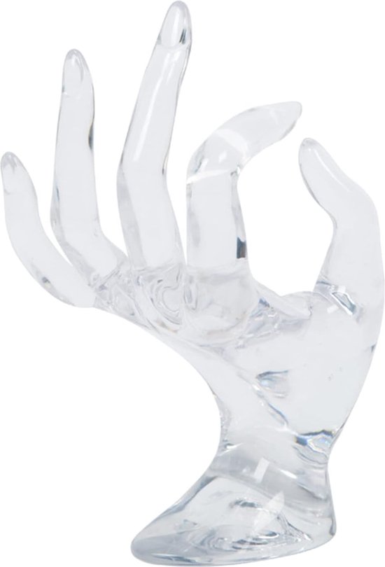 xiruiubao Ringhouder voor dames, afneembare ringstandaard, sieradenstandaard van acryl voor ringen, armbanden, halskettingen, oorbellen en horloges (transparant