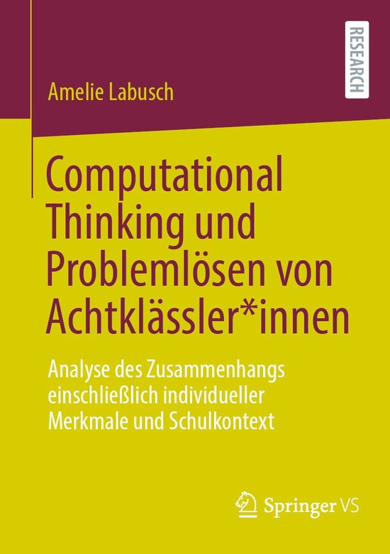 Education and Social Work (German Language) - Computational  ... - cover