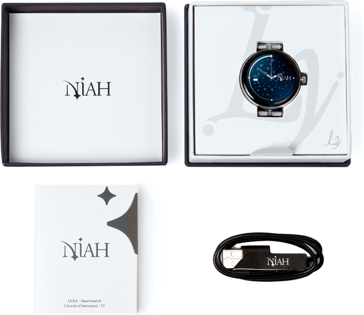 Smart Horloge Lyra Medium Mesh Goud Roze