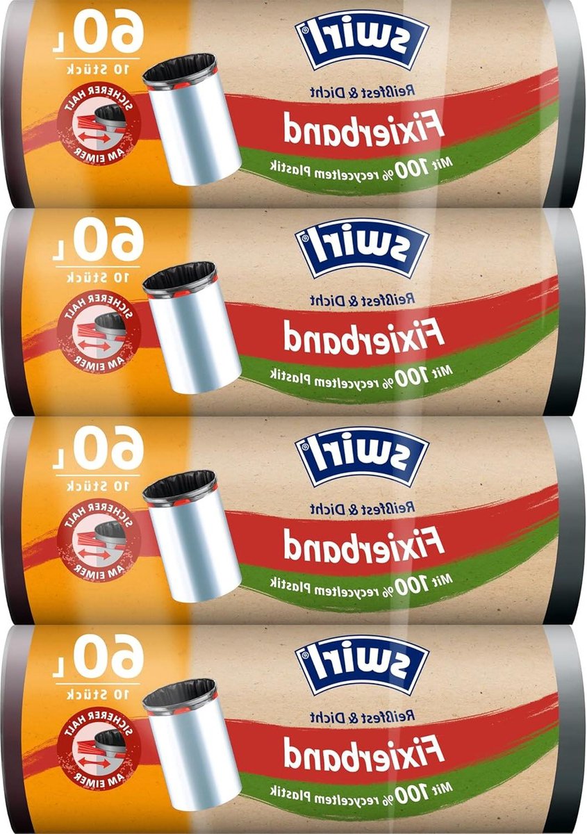 Goedkoopste Scheurvaste en dichte vuilniszakken 60L - Druppelvrij en stevig voor huishoudelijk afval - 4 x 10 zakken