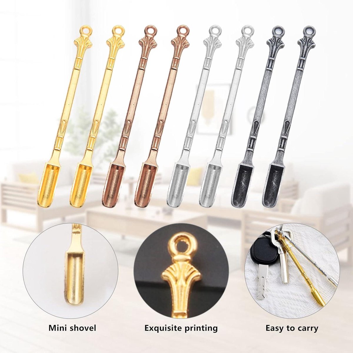 CDIYTOOL Snuff Lepel Mini Schop Set - Roestvrij Staal