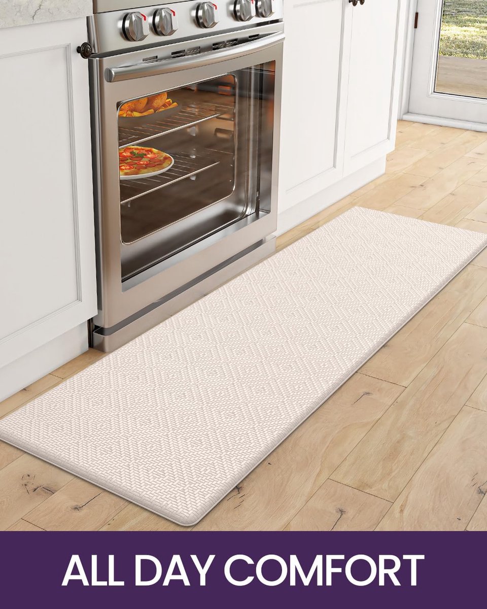 Tapis De Cuisine En Rouleau PVC Alba - 51 X 300 Cm, Antidérapant, Lavable, Découpable - Protection Sol Et Plan De Travail