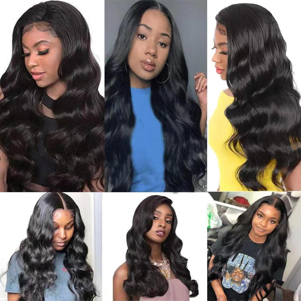 Perruques Synthétiques Longues Ondulées Noires Pour Femmes Et Filles, Partie Médiane, Vague Naturelle, Degré De Chaleur, Cosplay, Fête, 03