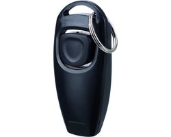 Scoby - Clicker 2-in-1 Hondentrainer - Met Zilveren Ring - Clicker en Fluit voor Hondentraining - Zwart