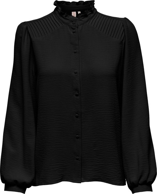 Only Blouse Onlmette Ls Pleat Shirt Wvn 15288514 Black Dames Maat - S