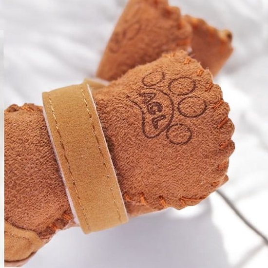 Chaussure pour chien en velours d'agneau