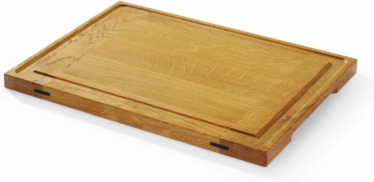 HENDI Eiken serveerplank – schok- en krasbestendig – met sapgoot – 370x270 mm