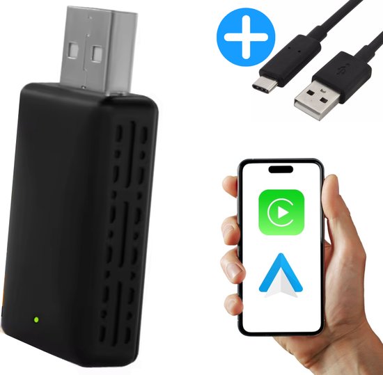 Dit is de CarMe Ultra Mini 2-in-1 CarPlay Dongle. Het kleine apparaat dat elke rit draadloos en soepel maakt met CarPlay en Android Auto. Supersnel. Super simpel. Ultra mini | carmestore.nl
