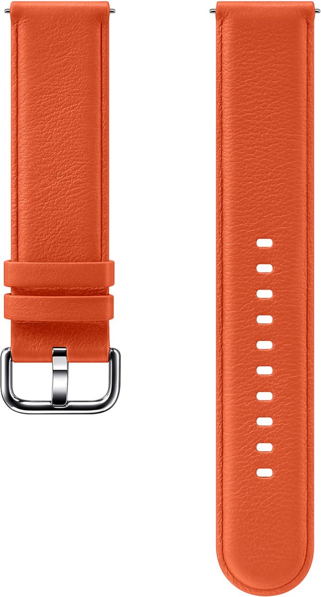 Samsung Lederen Armband voor Samsung Watch Active 2 - oranje