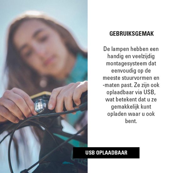 Lezyne Femto USB Drive Set - Fietslampjes Micro-USB Oplaadbaar - Fietsverlichting Set - Voor- en Achterlicht Fiets - Veiligheidslampjes - 4 knipperstanden - 2 Stuks - Zwart — afbeelding 3