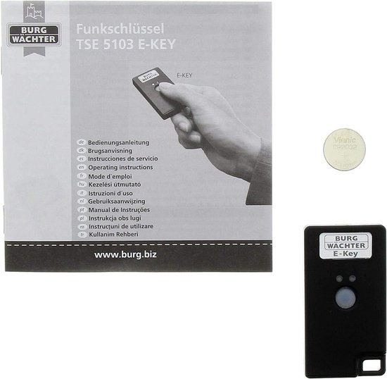 Burg Wächter Türbeschlag Elektronisches Türschloss SecuENTRY Easy Plus 5651 Mit Codetastatur Weiss Schwarz S0p3g04z