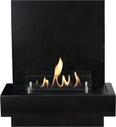Bol.com Xaralyn Quero BM bio-ethanol wandhaard - Zwart metalen haard - 2 KW verwarming aanbieding
