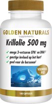 Bol.com Golden Naturals Krillolie 500mg (180 softgel capsules) aanbieding