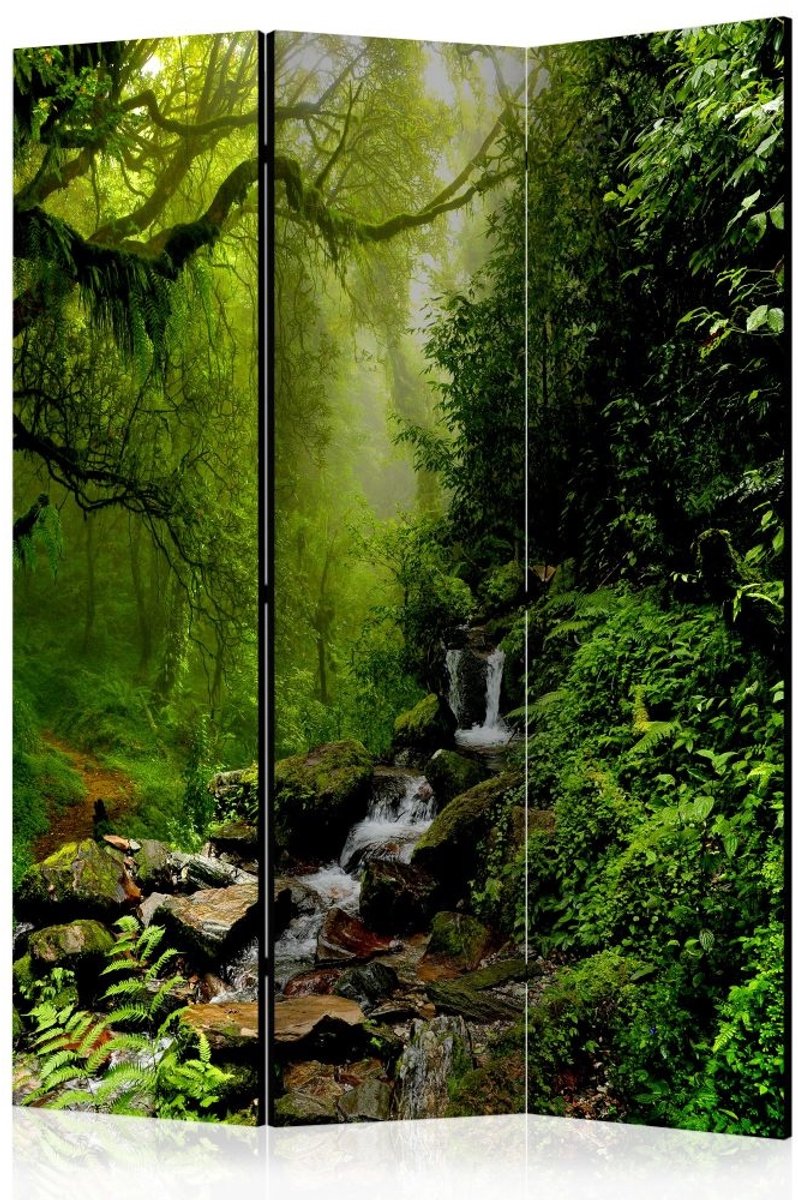 Vouwscherm / Kamerscherm - Het sprookjesbos 135x172cm, gemonteerd geleverd, dubbelzijdig geprint