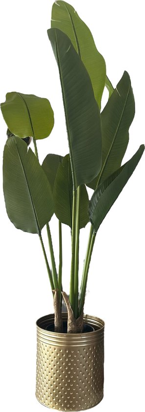 HEM Strelitzia kunstplant - Nep paradijsvogelplant - 120 cm | bol