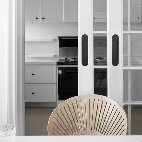 LONTAN meubelgrepen, zelfklevend, balkondeurgreep, voor buiten, kastgrepen, balkondeurgreep, lijmen, handgrepen voor keukenkasten, zilver, deurgrepen, keuken, handgrepen, aluminium (lengte: 150 mm