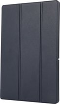 Mobigear Tablethoes geschikt voor Samsung Galaxy Tab A9 Plus (2023) Hoes TPU,Kunstleer | Mobigear Tri-Fold Gel Bookcase + Stylus Houder - Donkerblauw