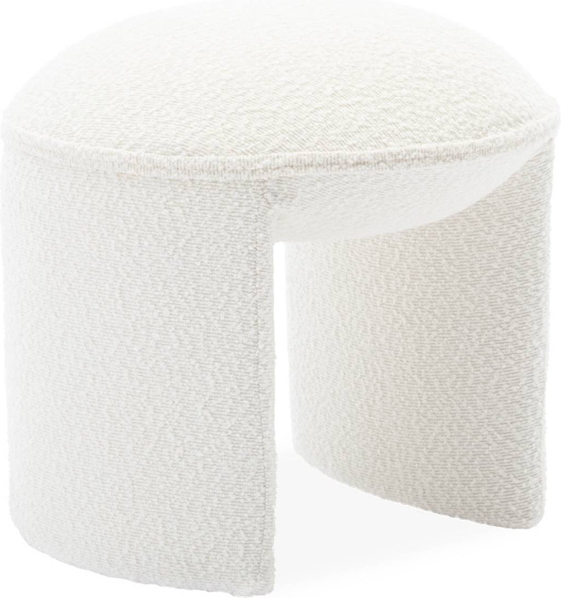 sweeek - Kruk, poef in boucléstof b 44 x d 44 x h 42cm