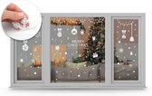 Q2P - Kerst Raamstickers - Xmas - Wit - Raamdecoratie - Stickers - Raamversiering - Kerst – 118 Stuks