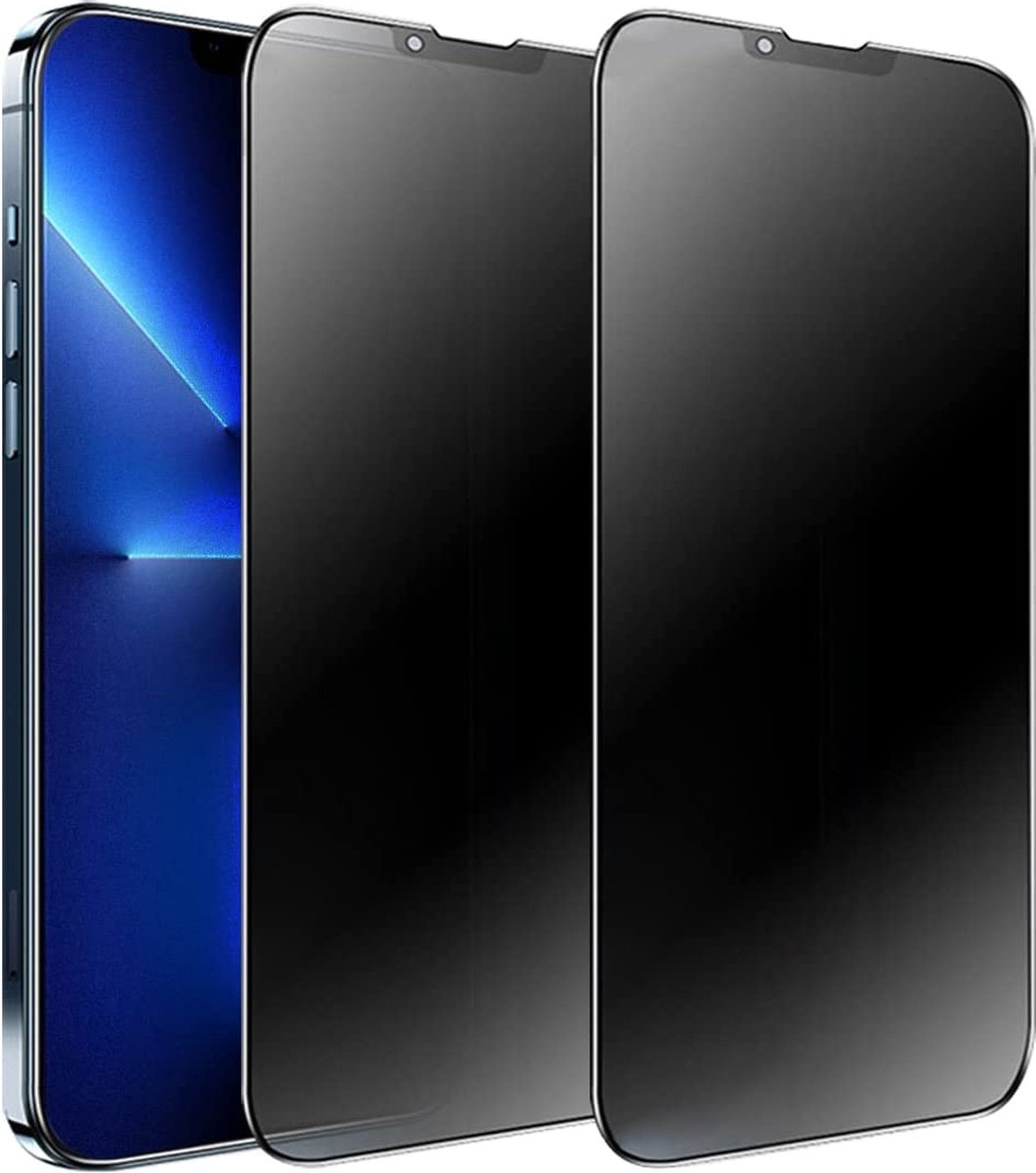 Privacy Screenprotector Geschikt voor 14 Pro – tempered glass – Anti Spy Privacy - 2 Stuks
