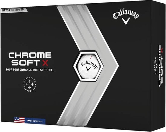 Callaway Chrome Soft-X 2022 Golfballen - Wit - 12 Stuks