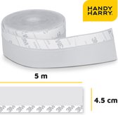 HANDY HARRY® Tochtstrip voor deuren - 5mx4.5cm - Transparant - Zelfklevende tochtwering
