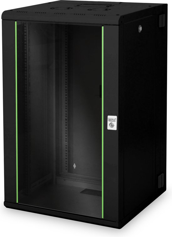 Armadio Rack Da 19'' 20U Digitus - Montaggio A Parete, Vetro, Grigio, Portata 100kg