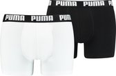 Puma Basic Boxer heren (2-pack) - zwart en wit - Maat: XXL