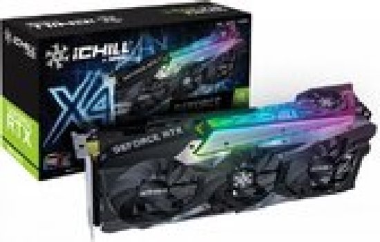 Inno3D GeForce RTX 3070 Ti iChill X4 - Videokaart - 8 GB GDDR6 - PCIe 4.0 x16 - 1 x HDMI, 3 x DisplayPort