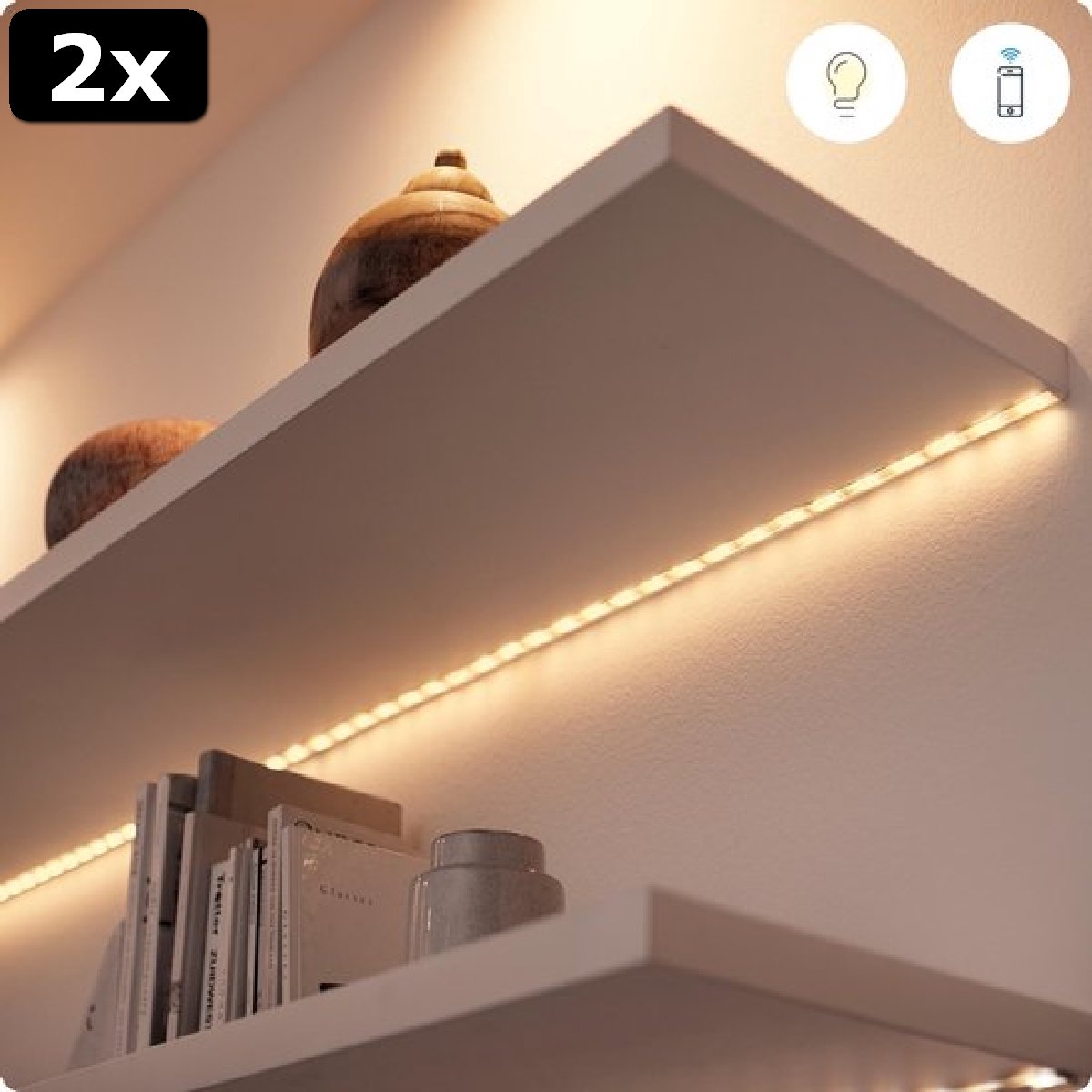WiZ slimme plafondlamp SuperSlim wit 55cm 32W