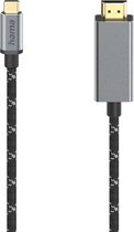 Câble vidéo, fiche USB-C - fiche HDMI™, Ultra-HD 4K@60Hz, alu, 1