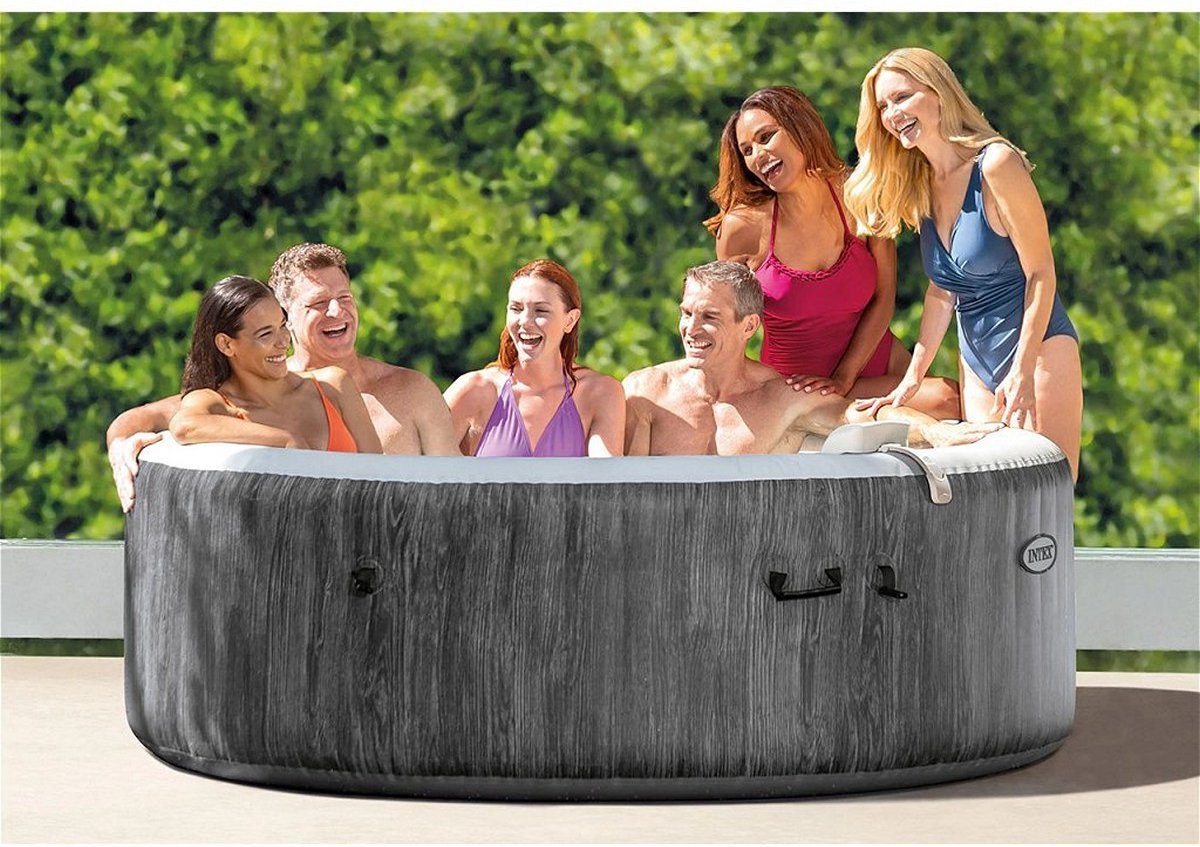 Intex 28442 PureSpa Greywood De Luxe Bubble Massage Jaccuzi - Intex - €598,00