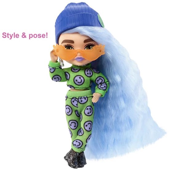 Barbie Extra Mini Pop 3 - IJsblauw haar — afbeelding 4