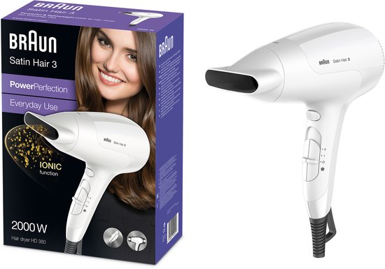 Braun Satin Hair 3 Power Perfection BRHD380E Föhn - 3 - Braun - €38,80