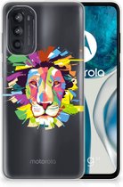 Telefoonhoesje Motorola Moto G52/G82 Back Cover Siliconen Hoesje Super als Cadeautjes voor Jongens Lion Color