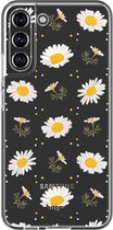 HappyCase Hoesje TPU Bloemen Print Geschikt voor Samsung Galaxy S22 Plus
