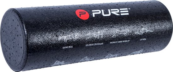 Pure2Improve Foamroller - zwart/wit/rood