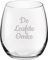Gegraveerde Drinkglas 39cl De Leafste Omke
