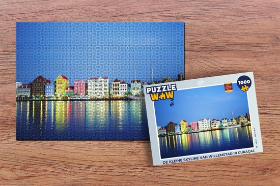 Puzzle Skyline - Willemstad - Curaçao - Puzzle - Puzzle 1000 pièces adultes