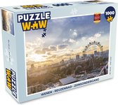 Puzzel Wenen - Reuzenrad - Zonsondergang - Legpuzzel - Puzzel 1000 stukjes volwassenen