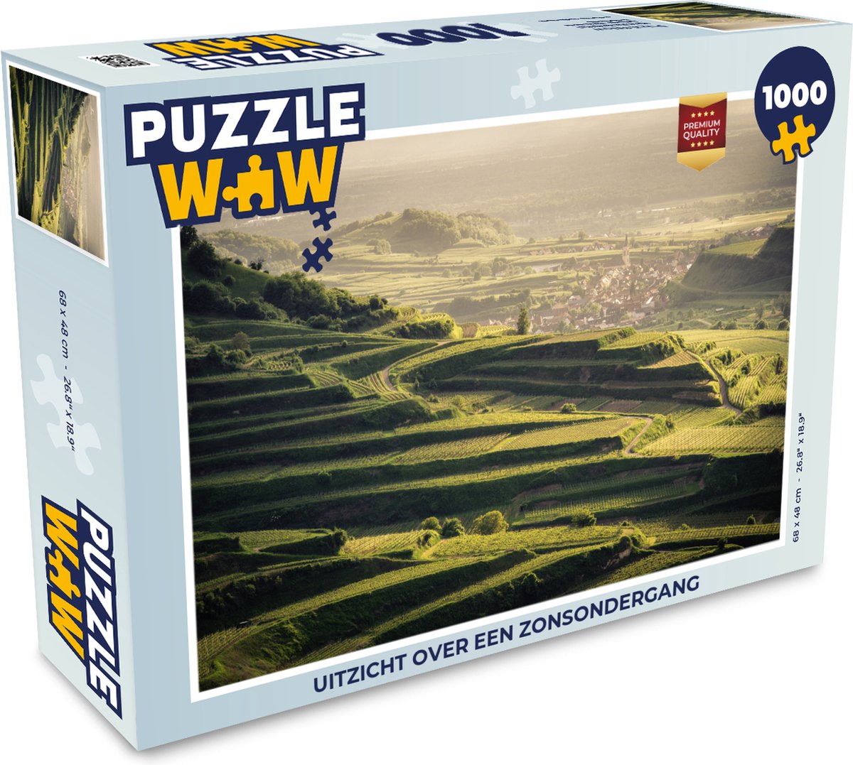 Puzzel Uitzicht over een zonsondergang - Legpuzzel - Puzzel 1000 stukjes  volwassenen | bol.com