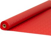 Damast papier tafelrol rood 1,20x50m