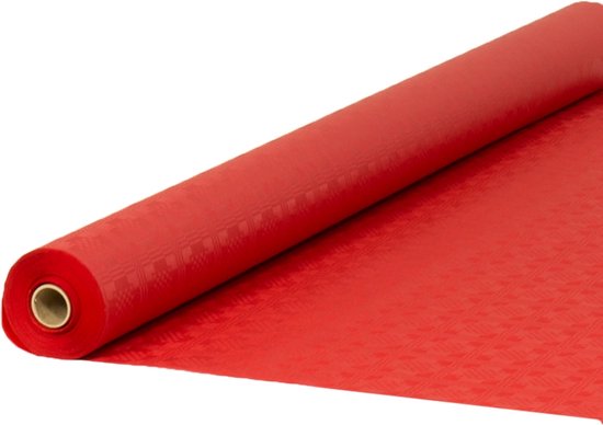Boost Behoren chef Damast papier tafelrol rood 1,20x50m | bol.com