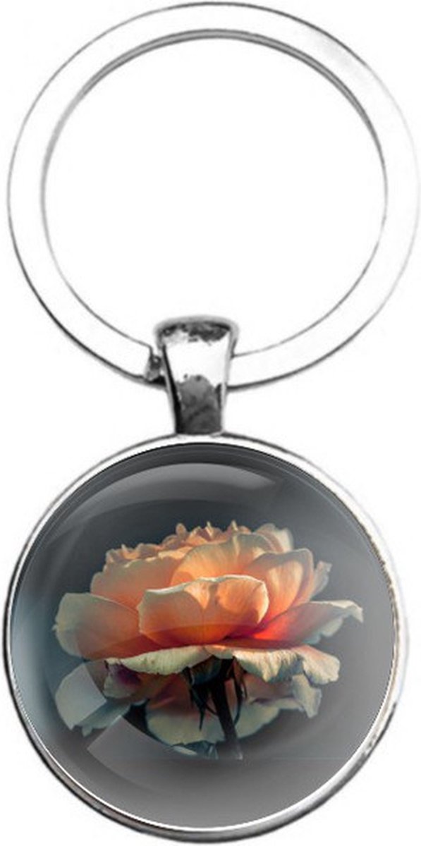 Sleutelhanger Glas - Bloem