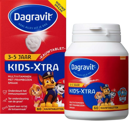 Dagravit Kids-Xtra 3-5 jaar - Vitaminen - 60 kauwtabletten