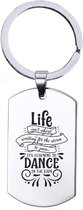 Porte-clés acier inoxydable - Life Danse