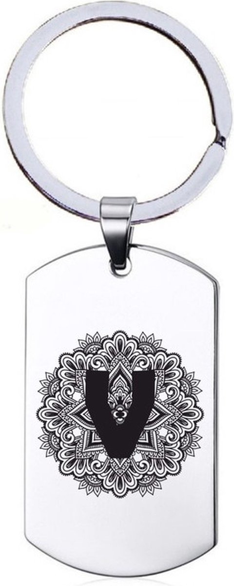 Sleutelhanger RVS - V Mandala