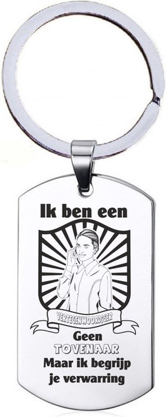 Sleutelhanger hand blauw je bent een par | De Fakkel Eindhoven